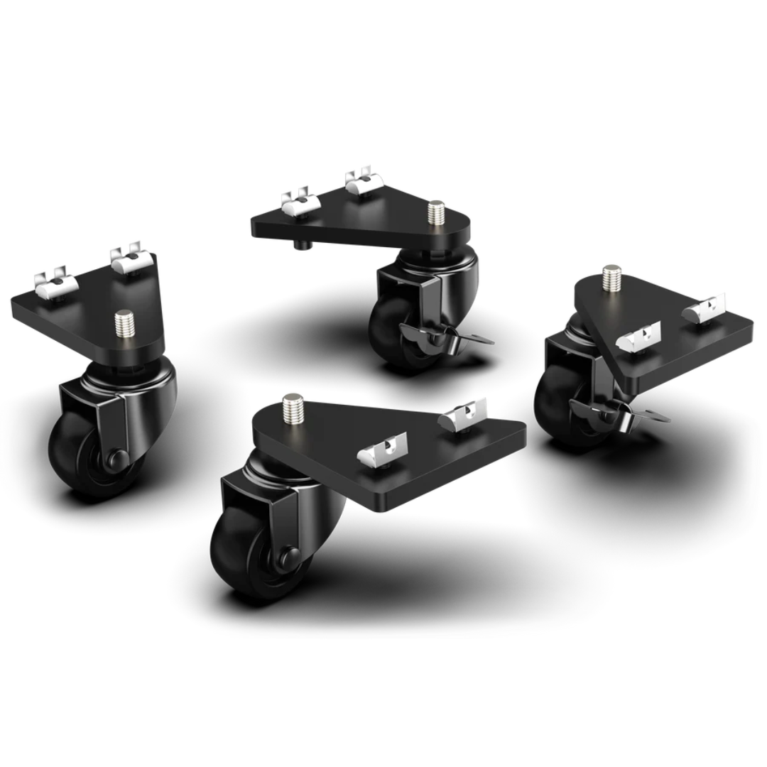 UNIVERSAL CASTER WHEELS WITH BRAKE & MOUNTING BRACKETS